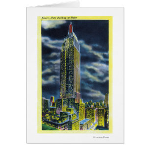 NYC, neues YorkEmpire Staats-Gebäude nachts