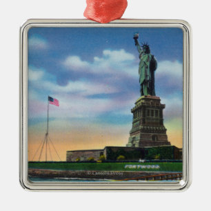 NYC, neues YorkView des Freiheitsstatuen Ornament Aus Metall