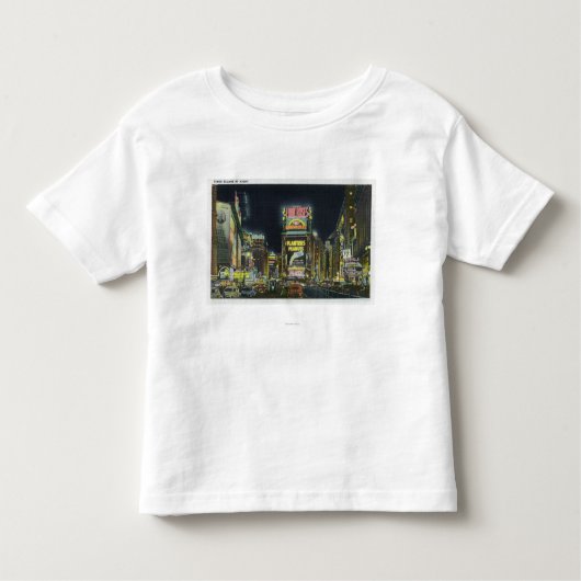 NYC, neues YorkView des Times Square nachts # 2 Kleinkind T-shirt (Vorderseite)