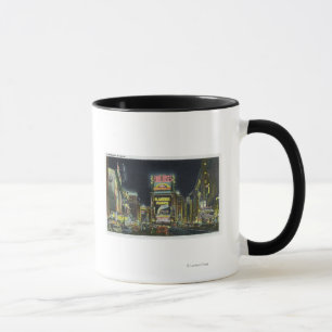 NYC, neues YorkView des Times Square nachts # 2 Tasse