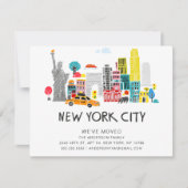 NYC New Beginning Moving Ankündigung (Vorderseite)