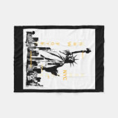 Nyc New York Brooklyn Bridge Liberty Statue Mens Fleecedecke (Vorderseite (Horizontal))