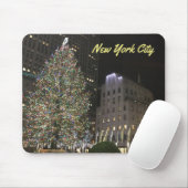 NYC New York Christmas Tree Rockefeller Center Mousepad (Mit Mouse)