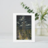 NYC, New York Chrysler Gebäude am Abend # 2 Postkarte (Stehend Vorderseite)