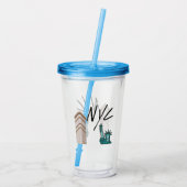 NYC NEW YORK CITY ACRYLTRINKBECHER (Rückseite)