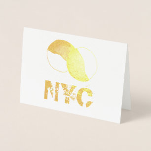 NYC New York City Black and White Cookie Feinschme Folienkarte