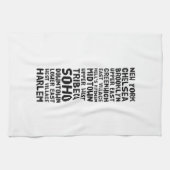 NYC New York City Black and White Geschirrtuch (Horizontal)