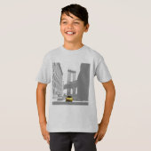 Nyc New York City Brooklyn Bridge Yellow Taxi Kind T-Shirt (Vorne ganz)