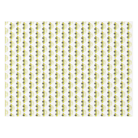 NYC New York City Checkered Yellow Taxi Tischdecke (Vorderseite (Horizontal))