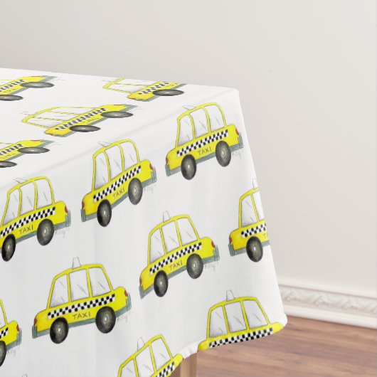 NYC New York City Checkered Yellow Taxi Tischdecke (Beispiel)