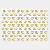 NYC New York City Foods Pretzel Cheesecake Cookies Geschenkpapier Set (Vorderseite 3)