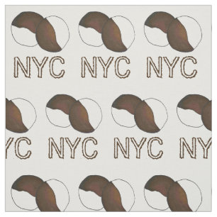 NYC New York City Iconic Black and White Cookie Stoff