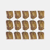 NYC New York City Juwish Deli Reuben Sandwich Fleecedecke (Vorderseite (Horizontal))