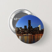 NYC New York City Manhattan Nacht Button (Vorne & Hinten)