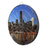 NYC New York City Manhattan Nacht Dartscheibe (Vorderseite rechts)