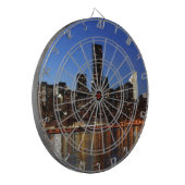 NYC New York City Manhattan Nacht Dartscheibe (Vorderseite Links)