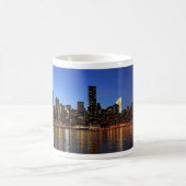 NYC New York City Manhattan Nacht Kaffeetasse (Mittel)