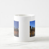 NYC New York City Manhattan Nacht Kaffeetasse (Mittel)