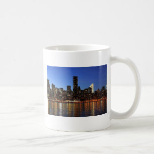 NYC New York City Manhattan Nacht Kaffeetasse