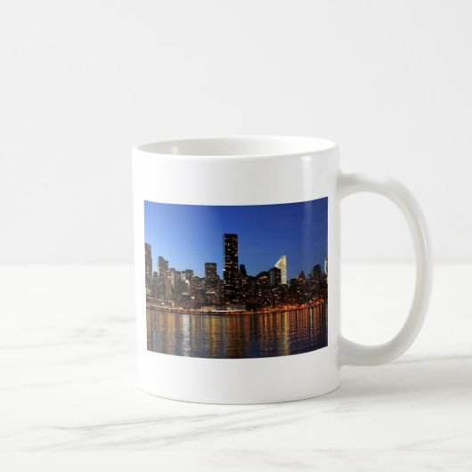 NYC New York City Manhattan Nacht Kaffeetasse (Rechts)