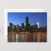 NYC New York City Manhattan Nacht Postkarte (Vorne/Hinten)
