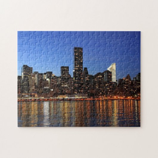 NYC New York City Manhattan Nacht Puzzle (Horizontal)