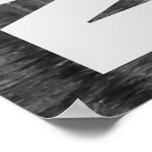 NYC New York City Manhattan Night Schwarz-weiß Poster (Ecke)