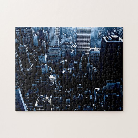 NYC New York City Manhattan Skyscrappers Puzzle (Horizontal)