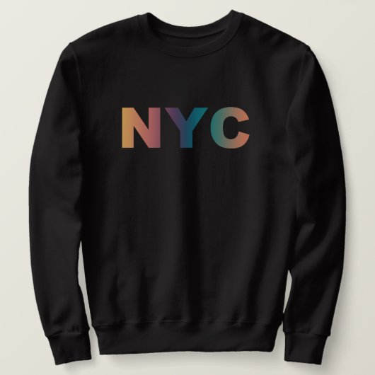 NYC _ New york city minimalist usa script Staat Sweatshirt (Design vorne)