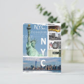 Nyc New York City Modern Pop Art Ny Template Postkarte (Stehend Vorderseite)