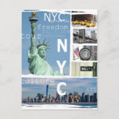 Nyc New York City Modern Pop Art Ny Template Postkarte (Vorderseite)