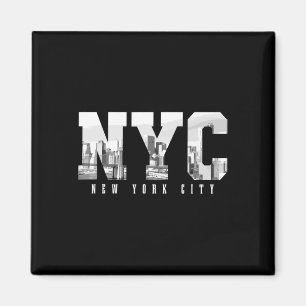 Nyc New York City Ny Skyline USA Amerika Vintage S Magnet