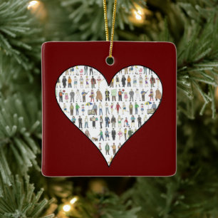 NYC New York City People Citizens Neighhoods Keramikornament