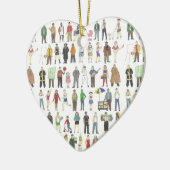 NYC New York City People Citizenship Art Keramikornament (Links)