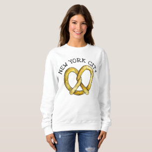 NYC New York City Salty Soft Pretzel Feinschmecker Sweatshirt
