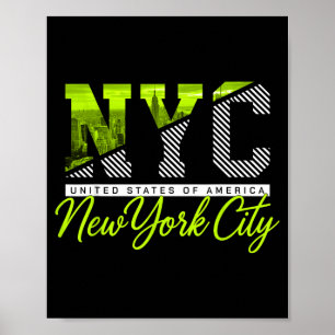Nyc New York City Skyline Reise Reise Souvenir Poster