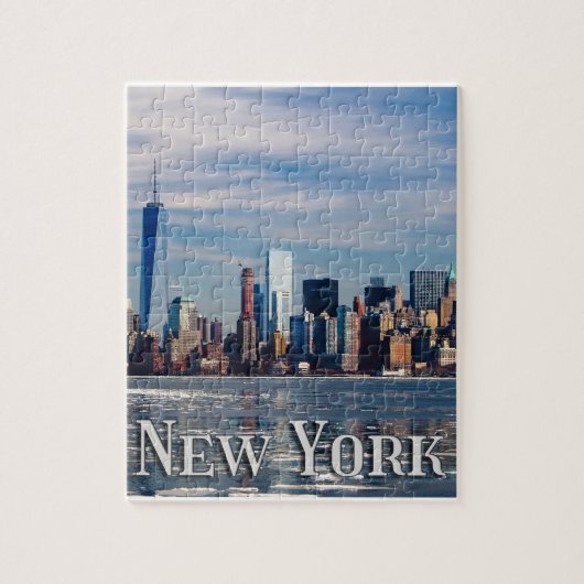 NYC - New York City Skyline | Schöner Big Apple Puzzle (Vertikal)