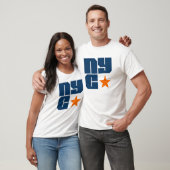 NYC New York City Star Blocktext Shirt (Unisex)