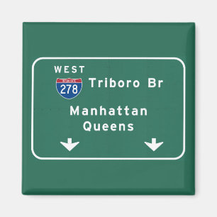 NYC New York City Triboro Br Manhattan Magnet