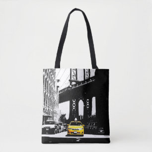 Nyc New York City Yellow Taxi Brooklyn Black Niedl Tasche