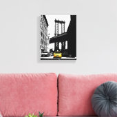 Nyc New York City Yellow Taxi Brooklyn Bridge Leinwanddruck (Insitu (Wohnzimmer))
