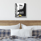 Nyc New York City Yellow Taxi Brooklyn Bridge Leinwanddruck (Insitu (Schlafzimmer))