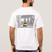 Nyc New York City Yellow Taxi Brooklyn Bridge T-Shirt (Rückseite)