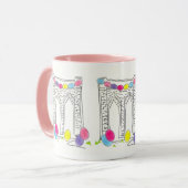 NYC New York Easter Eggs Brooklyn Bridge Tasse (Vorderseite Links)