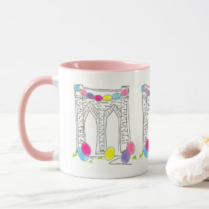 NYC New York Easter Eggs Brooklyn Bridge Tasse
