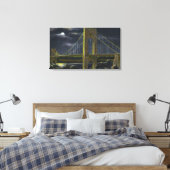 NYC, New York George Washington Bridge bei Nacht Leinwanddruck (Insitu (Schlafzimmer))