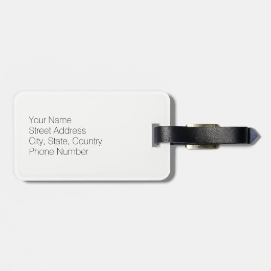 NYC New York Gepäckanhänger (Rückseite horizontal)