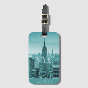 NYC New York Manhattan Empire State Skyline indivi Gepäckanhänger