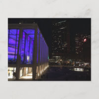 NYC New York Night Lincoln Centre Foto Postkarte