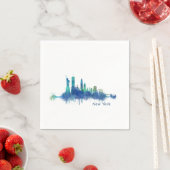 NYC New York Skyline v5 Serviette (Beispiel)